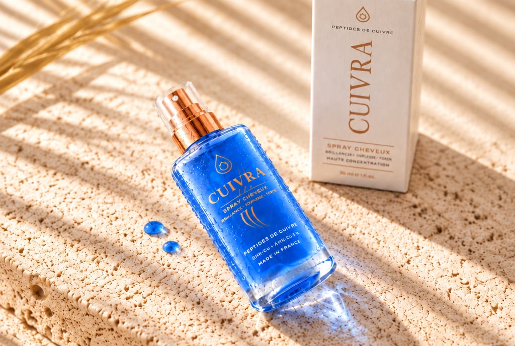 Le spray cheveux CUIVRA et son étui