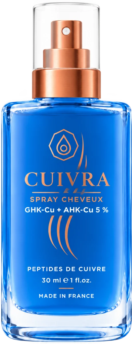 Spray cheveux CUIVRA GHK-Cu + AHK-Cu 5 %, flacon 30 ml